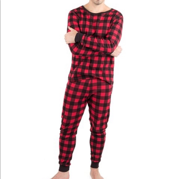 “ZULILY” ❤️ SUPER COOL🖤MEN’S RED/BLACK PLAID PJ’S - Picture 1 of 15